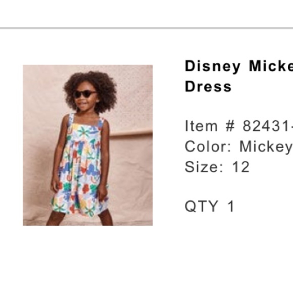 Hanna Poplin Dress - Mickey Resort size 12 - Picture 8 of 10